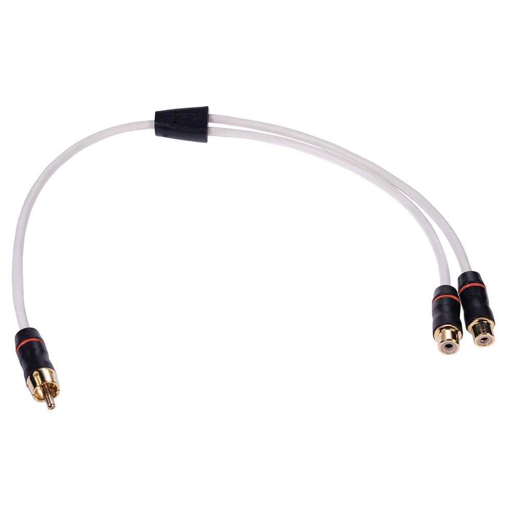 MS - RCAYF Premium RCA Splitter - 1 Male to 2 Female - Young Farts RV Parts
