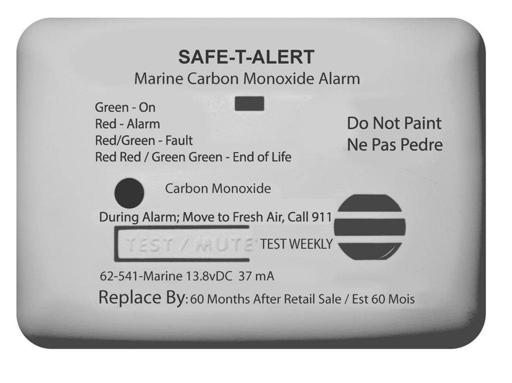 MTI Industry 62 - 541 - WT - MARINE Carbon Monoxide Detector - Young Farts RV Parts