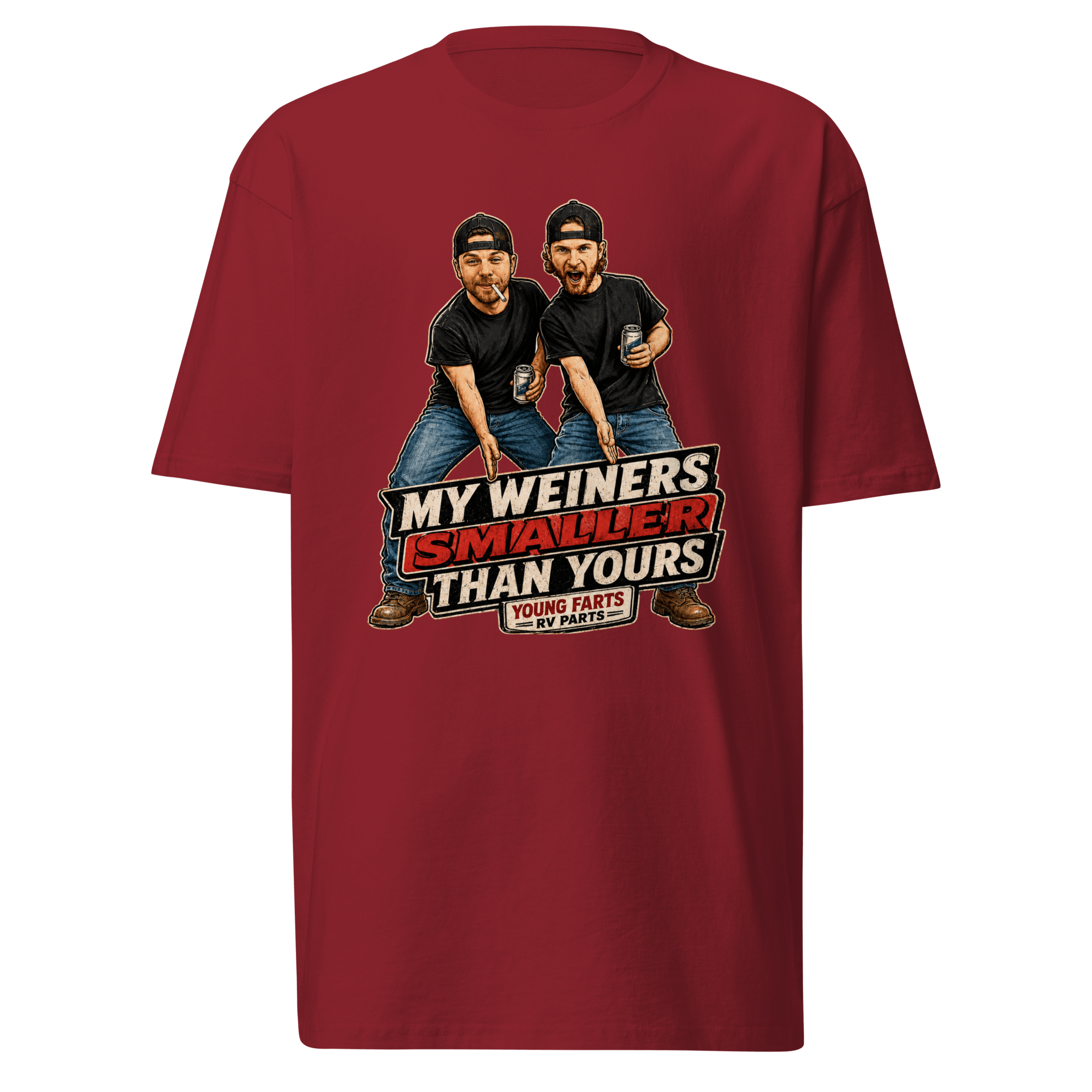 My Weiner’s Smaller Than Yours T-Shirt - Young Farts RV Parts