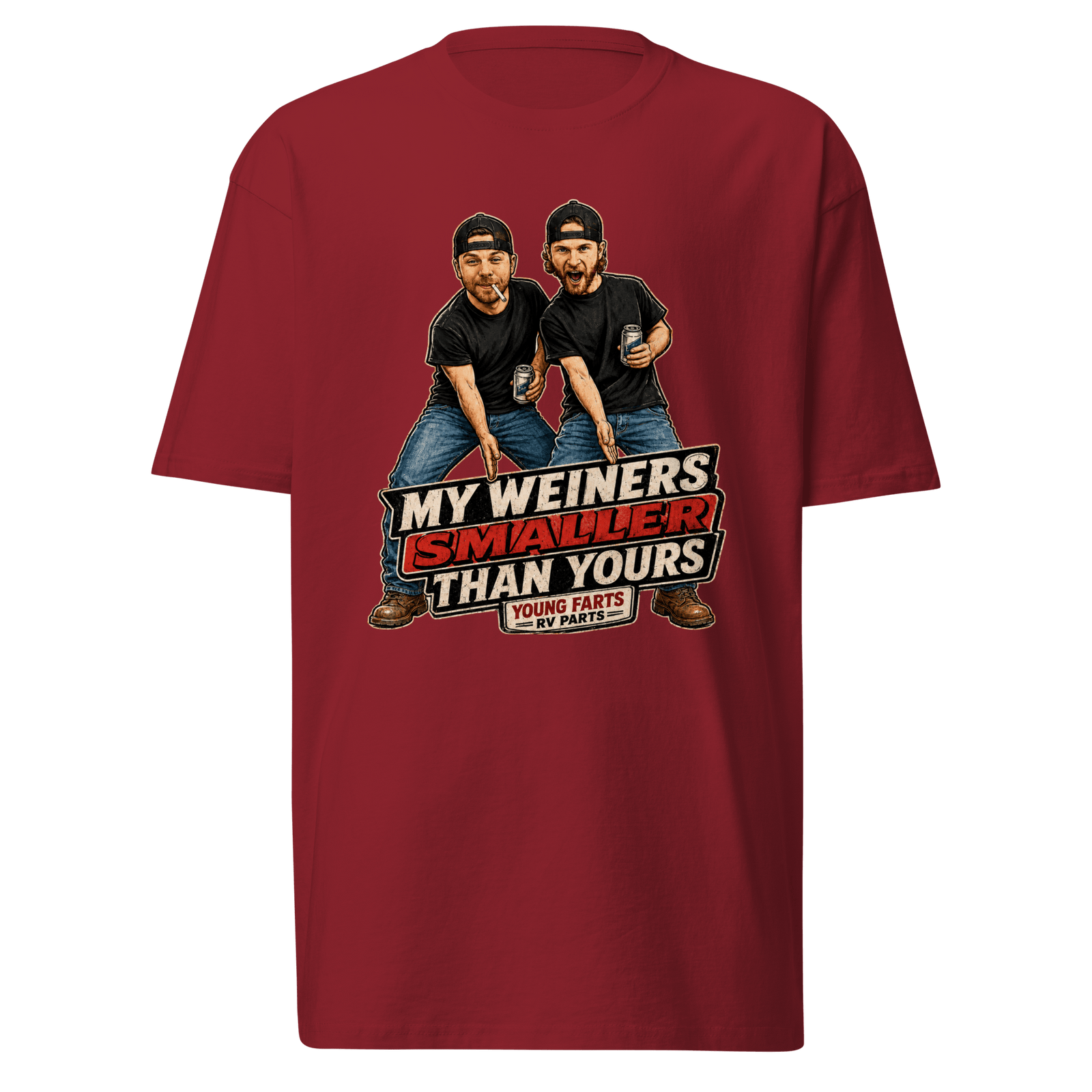 My Weiner’s Smaller Than Yours T-Shirt - Young Farts RV Parts