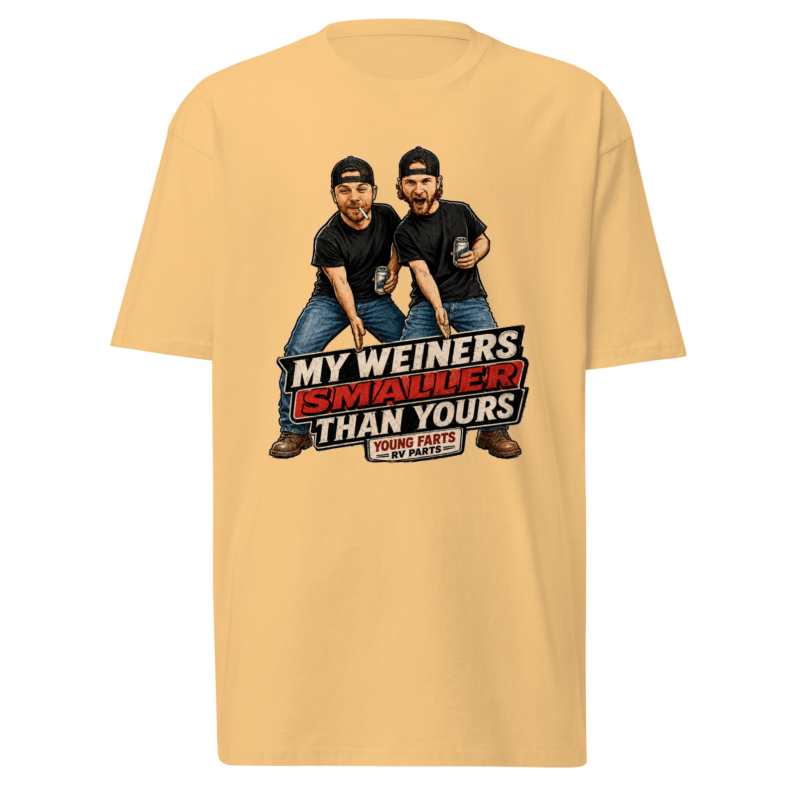 My Weiner’s Smaller Than Yours T-Shirt - Young Farts RV Parts