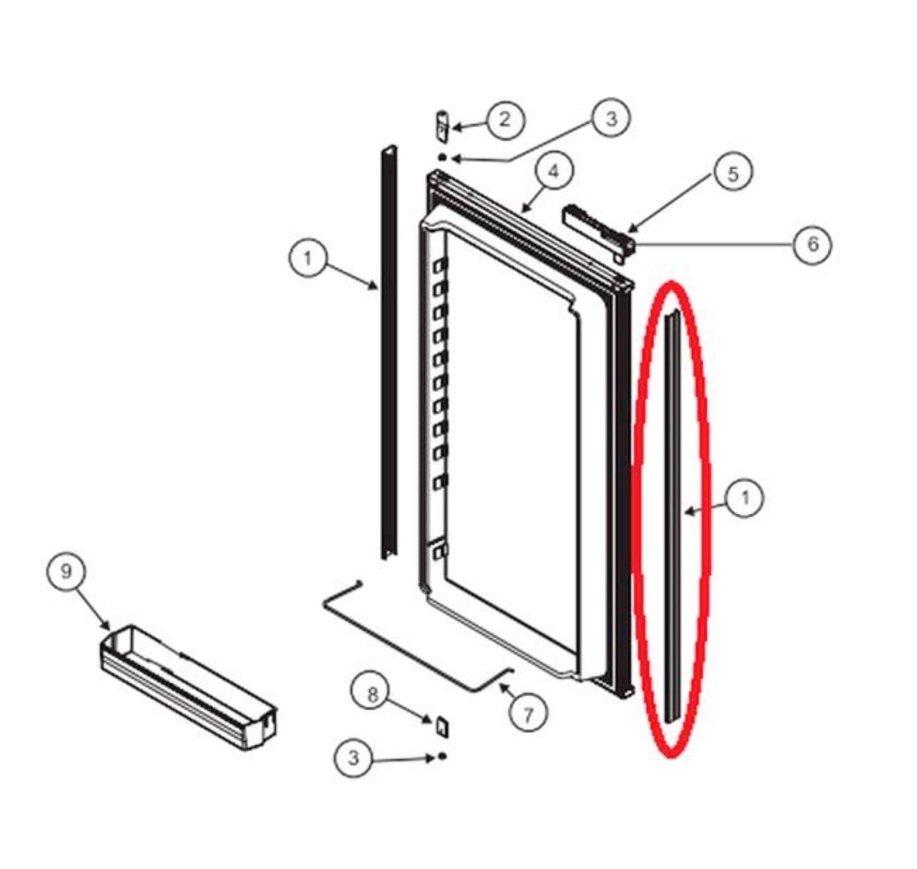 Norcold 623948 Lower Panel Retainer - Young Farts RV Parts