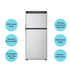 Norcold N8DCBKR DC(12V) Refrigerator / Freezer, 8 Cu. Ft - Young Farts RV Parts