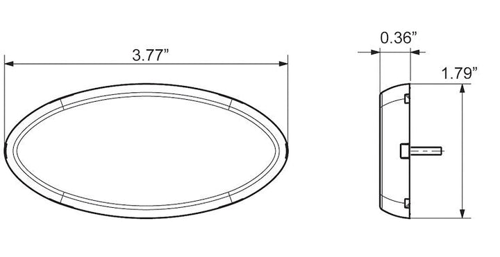 Optronics MCL0030ABB Amber Oval LED Clearance/Marker Light - Young Farts RV Parts