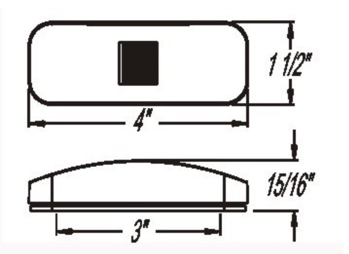 Optronics MCL44RB1 LED Marker/Clearance Light, Red - Young Farts RV Parts