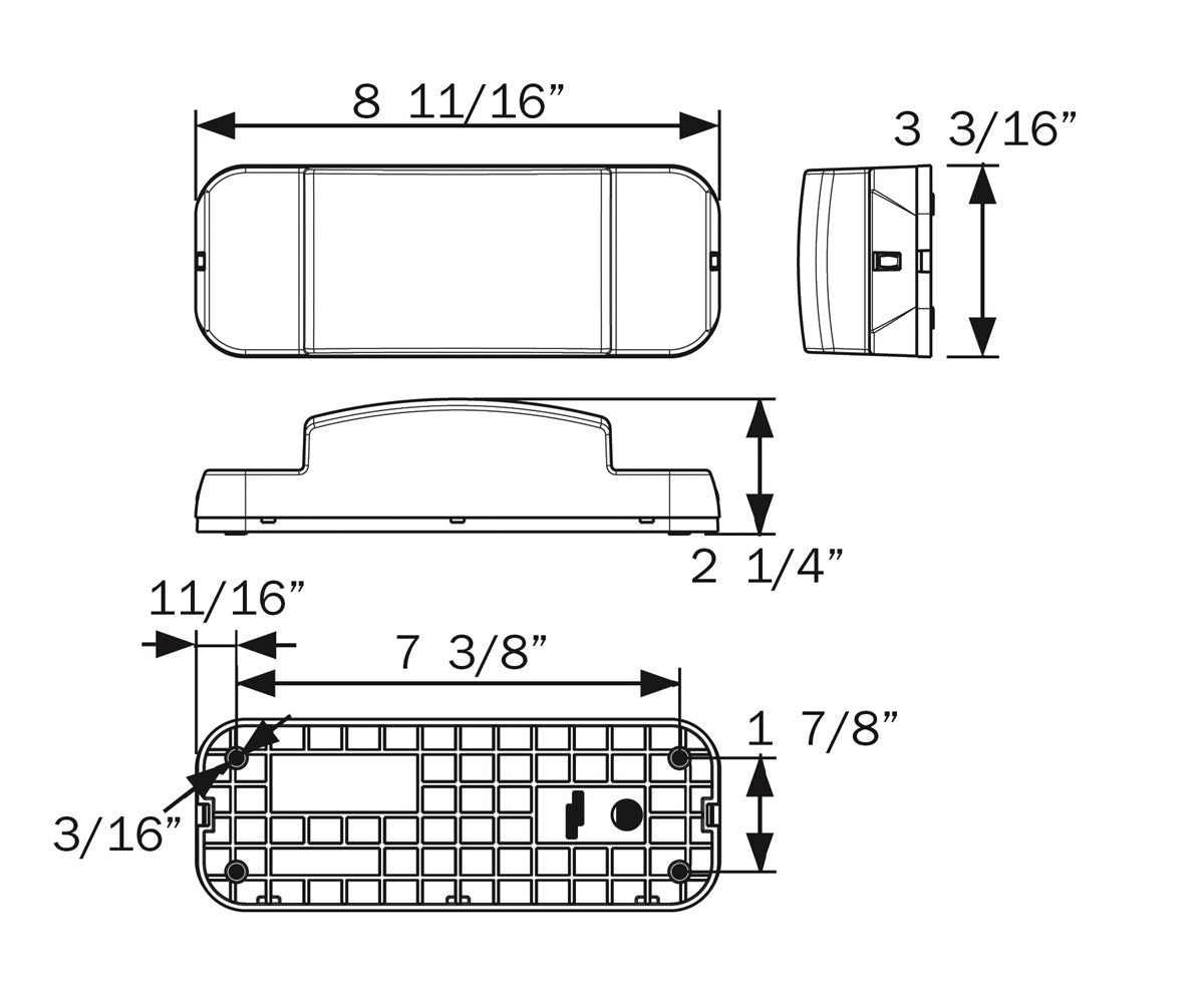 Optronics Passenger Tail Light RVSTL0060 - Young Farts RV Parts