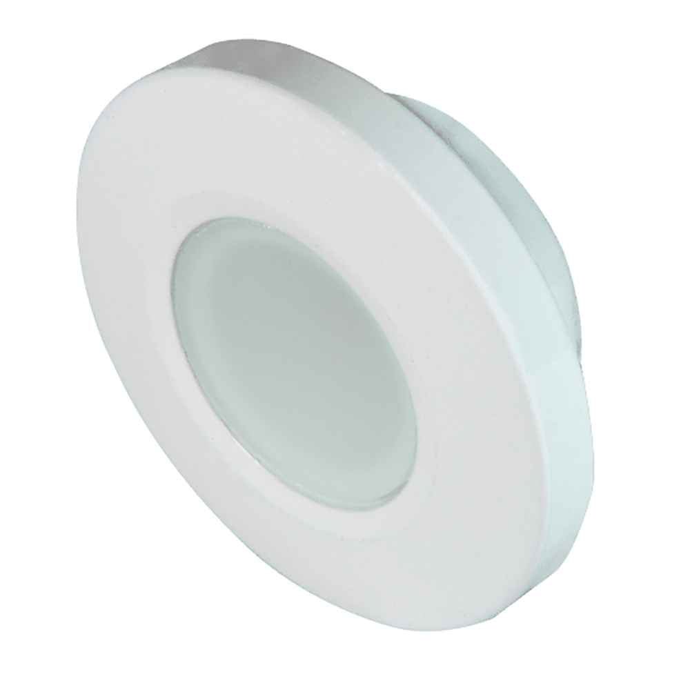 Orbit Flush Mount Down Light - Blue Non - Dimming, Red Non - Dimming & White Dimming w/White Housing - Young Farts RV Parts