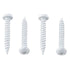 Pan Head Square Head Screw White 8X1 - 1/4" - Young Farts RV Parts