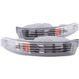 Parking/ Turn Signal Light Assembly ANZO USA 511020 Euro; Clear Lens With Amber Reflectors