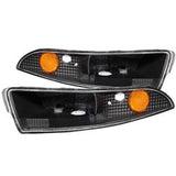 Parking/ Turn Signal Light Assembly ANZO USA 511045 Clear Lens/ Black Housing