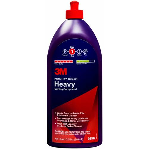 Perfect - It Rubbing Compound - 1 Quart Bottle; White; Case Of 6 - 36102 - Young Farts RV Parts
