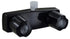 Phoenix Products PF213741 2 Valve Shower Control Valve, Single Piece Wall Mount, Plastic Compression Valve, 4" Center Distance, 2 Hole Application, 2 Black Acrylic Knob Handle, Black, Plastic Underbody, With Vacuum Breaker To Attach Hand Held Shower Hose - Young Farts RV Parts