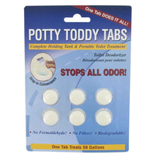 Load image into Gallery viewer, Potty Toddy Tabs 6 Tabs/Card - Young Farts RV Parts