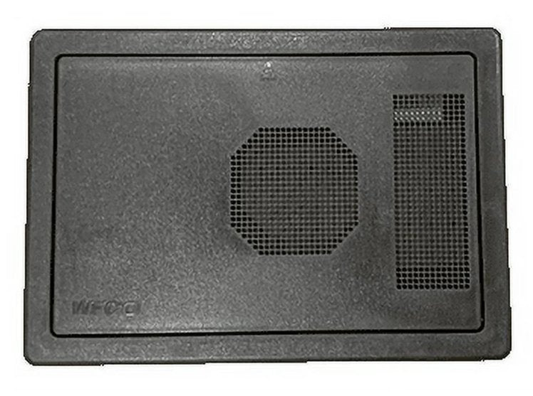 Power Converter Door WFCO/ Arterra WF - 8735 - PB - DA Replacement Door Assembly For Arterra Part Number WF - 8735 - PB Power Converter; Flip Down Type; Black; Plastic; Rectangular - Young Farts RV Parts