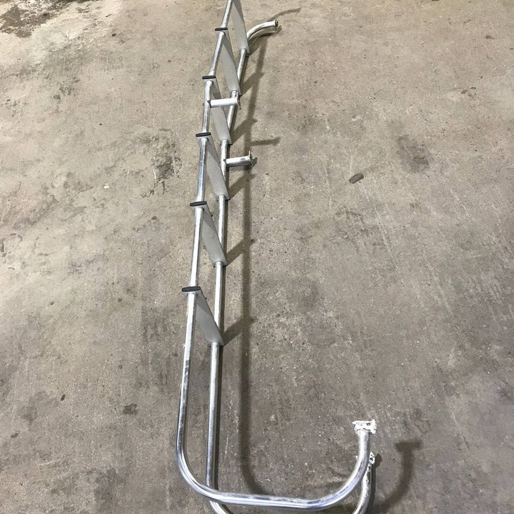 Used RV Exterior Ladder - Aluminum - 88.0" x 17.0" x 12.25" - Complete Ladder