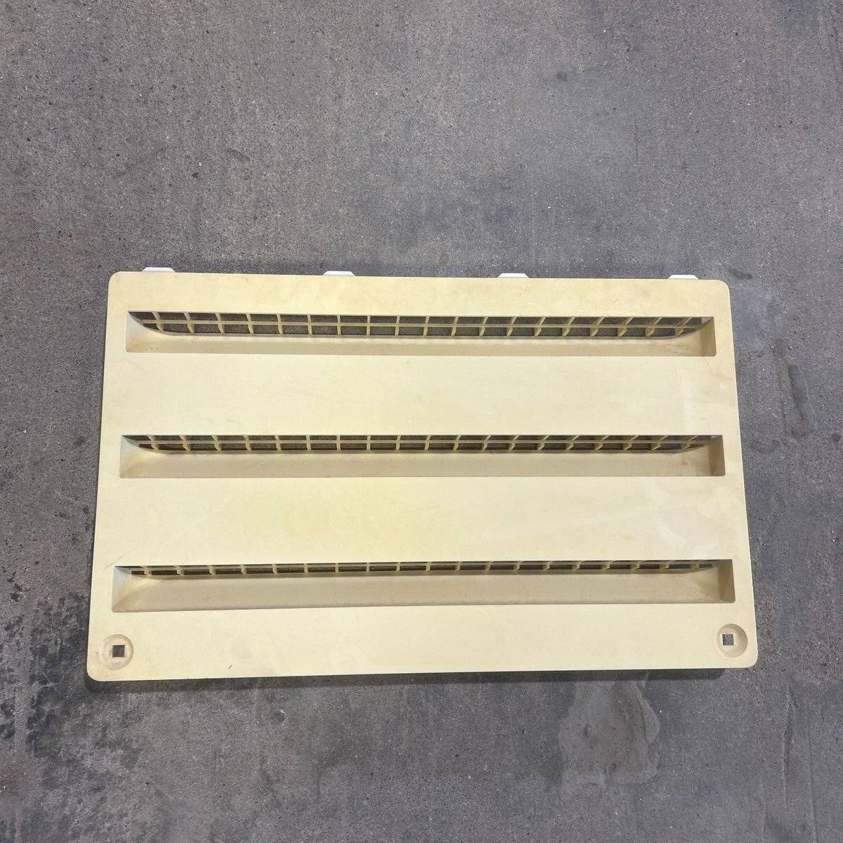 Used Dometic Air Intake Side Refrigerator Vent, Yellowed, No Frame - 3102277.021 - Louver Vents
