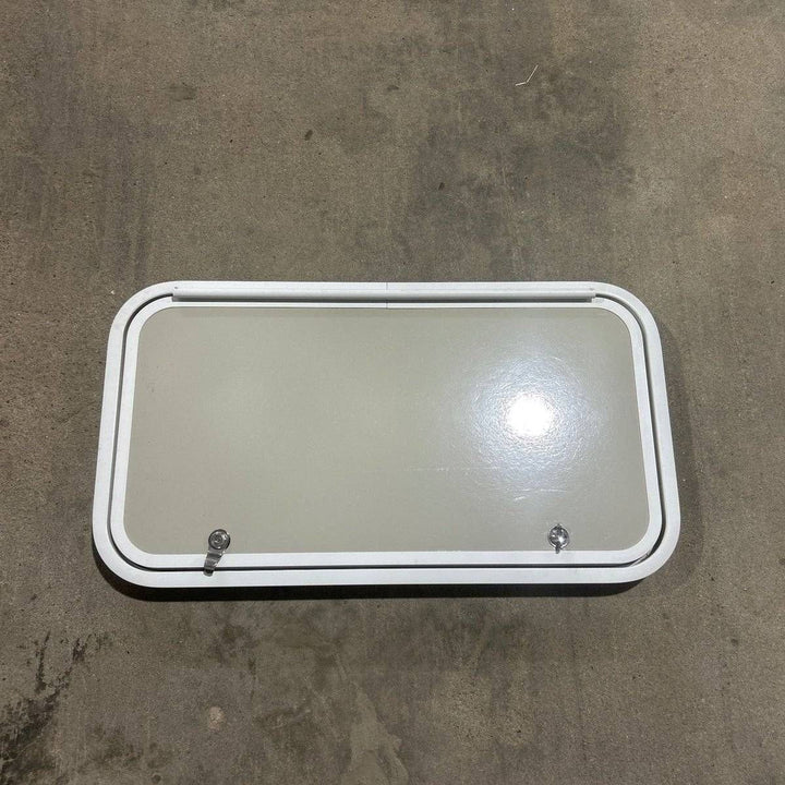 Used Radius Cargo Door 29 3/4" W x 15 5/8" H x 1 7/8" D - White Trim