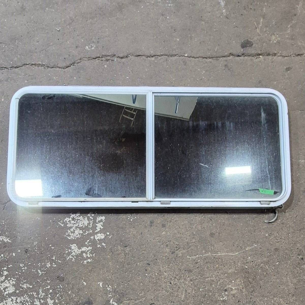 Used White Radius Opening Window - 57 1/4
