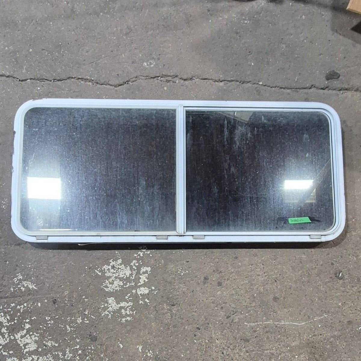 Used White Radius Opening Window - 57 1/4
