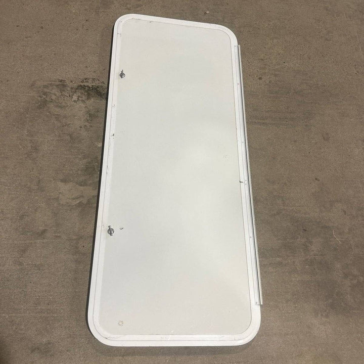 Used Radius Opening Rock Guard Cover : 52 1/2" x 20 1/2" X 3/4" D - Rock Guard Covered Window