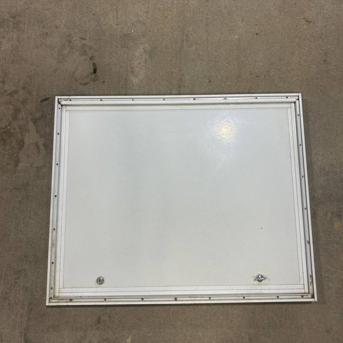 Used Square Cornered Cargo Door - 29.75 X 23.75 X 0.875 - Silver Trim