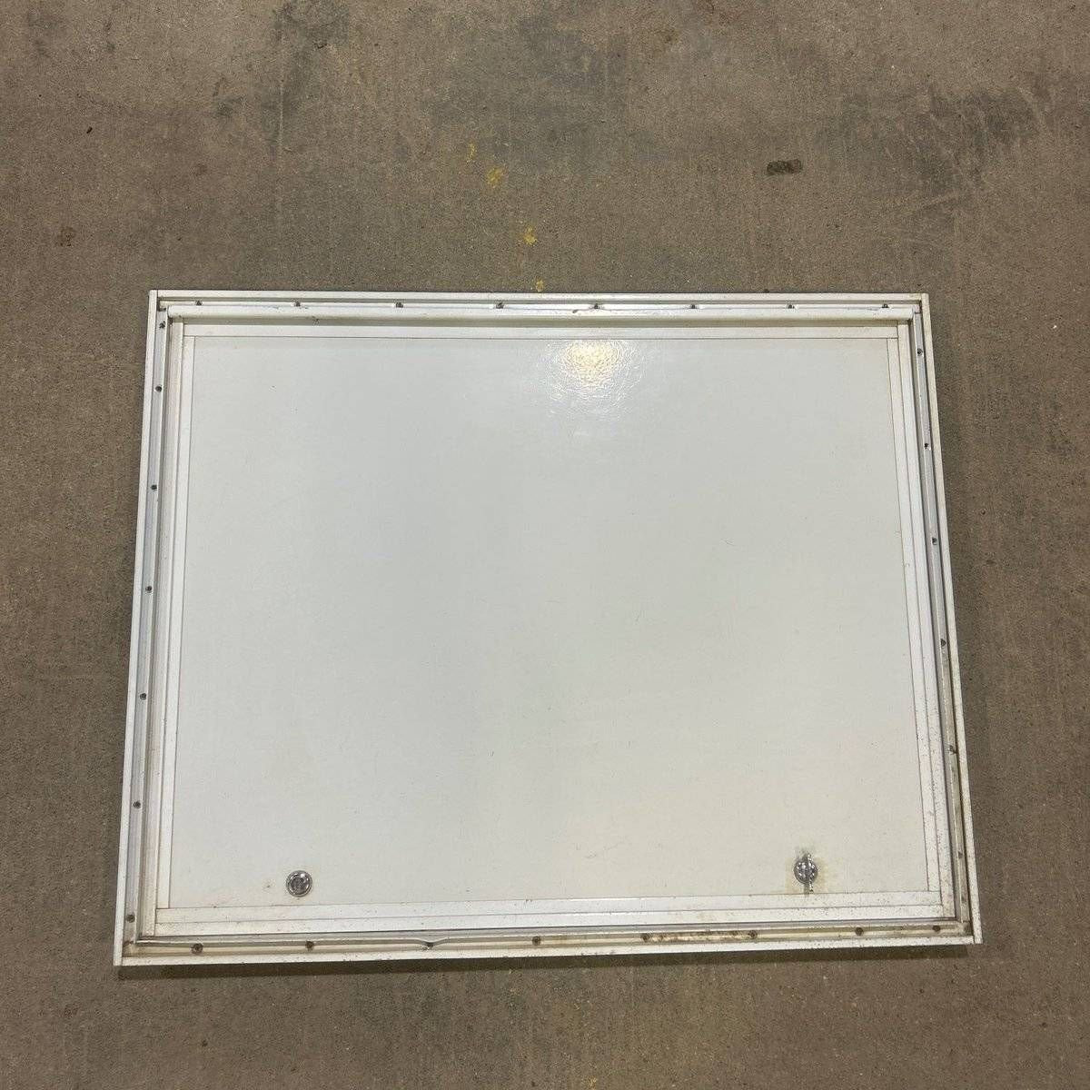 Used Square Cornered Cargo Door - 29.75 X 23.75 X 0.875 - Silver Trim