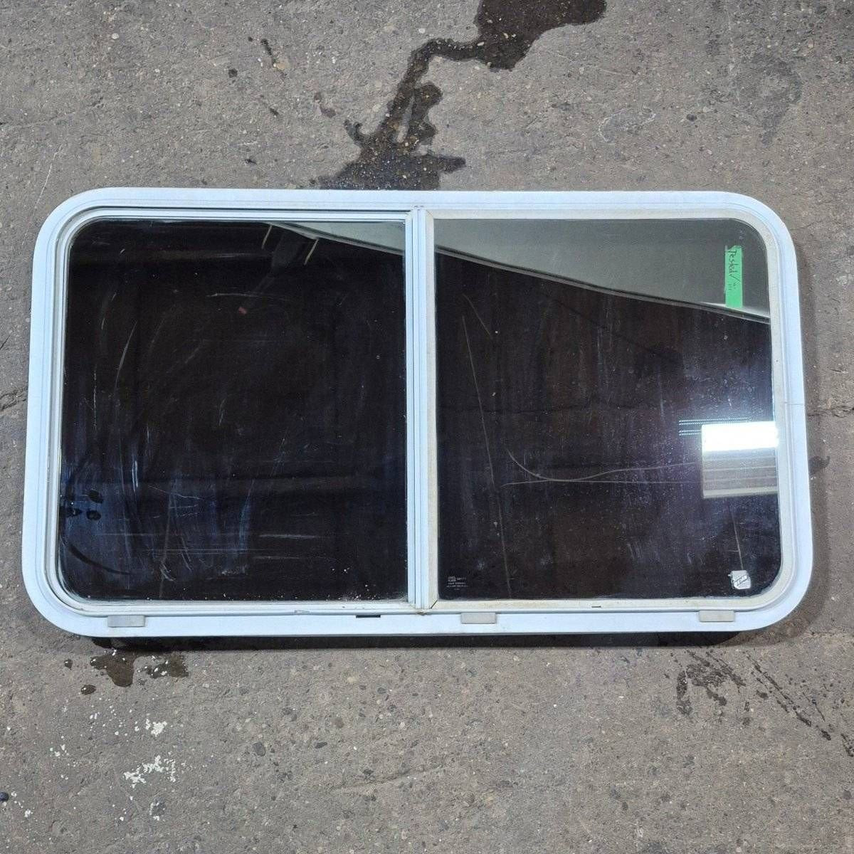 Used White Radius Opening Window - 42 5/8