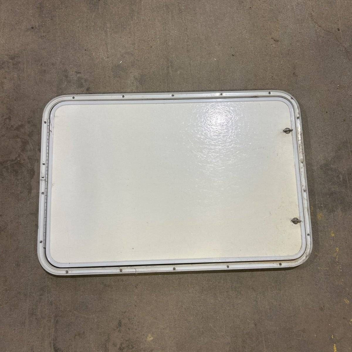 Used Radius Cornered Propane/Cargo Door - 35.75 X 23.75 X 0.75 - White Trim