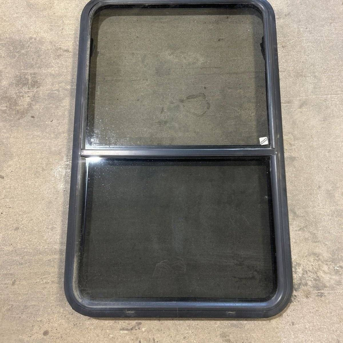 Used Black Radius Opening Window - 41.75 X 26 X 1.875 - Black Window