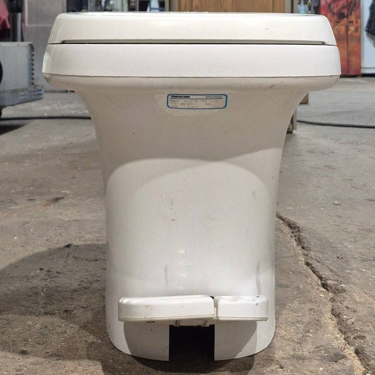 Used Complete Thetford Toilet, Foot Flush, High Profile, White - AQUA MAGIC IV , 24820 - Toilets