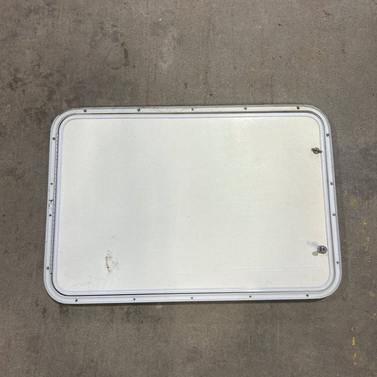 Used Radius Cornered Cargo Door - 35.75 X 23.75 X 0.75 - White Trim