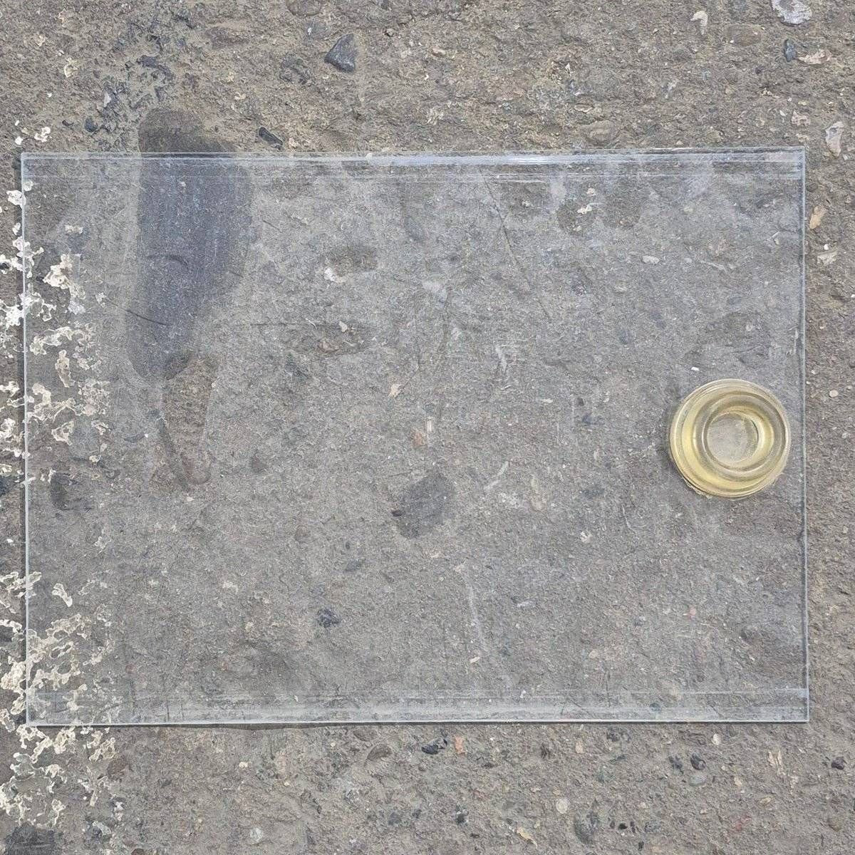 Used Screen Door Slide Panel, Clear - 12" X 8 3/4" - Used Entry Door Hardware
