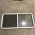 Used White Radius Opening Window - 54.5 X 25.5 X 1.875 - Black Window