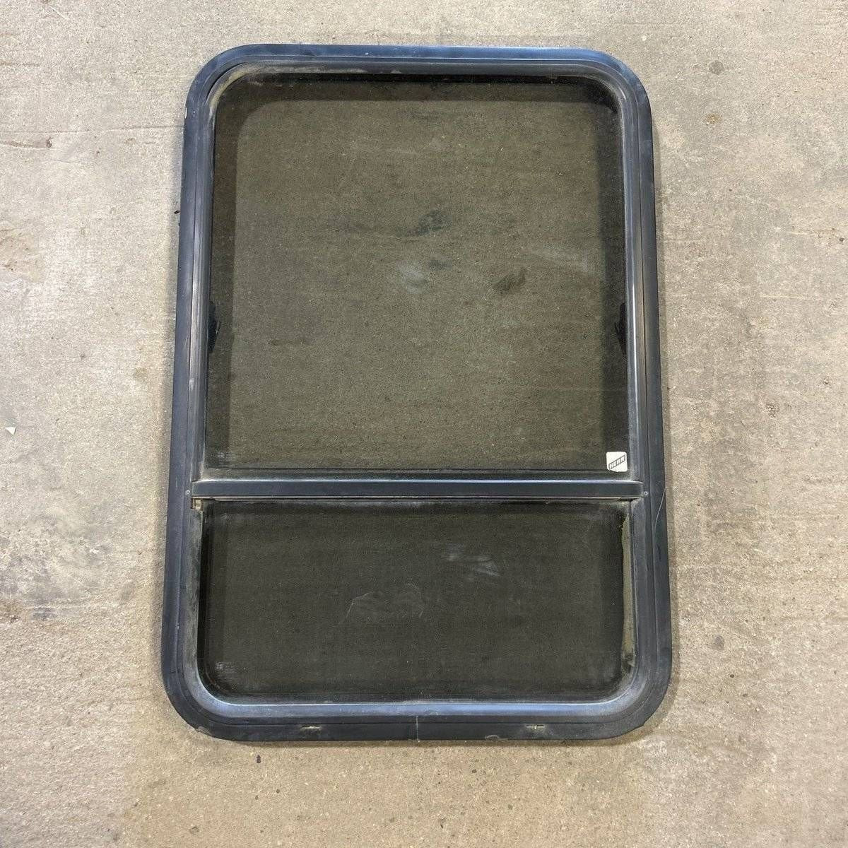 Used Black Radius Opening Window - 23.25 X 34.5 X 1.875 - Black Window