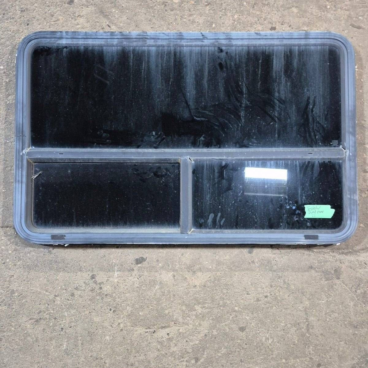 Used Black Radius Opening Window - 48" X 29 1/2" X 1 7/8" - Black Window