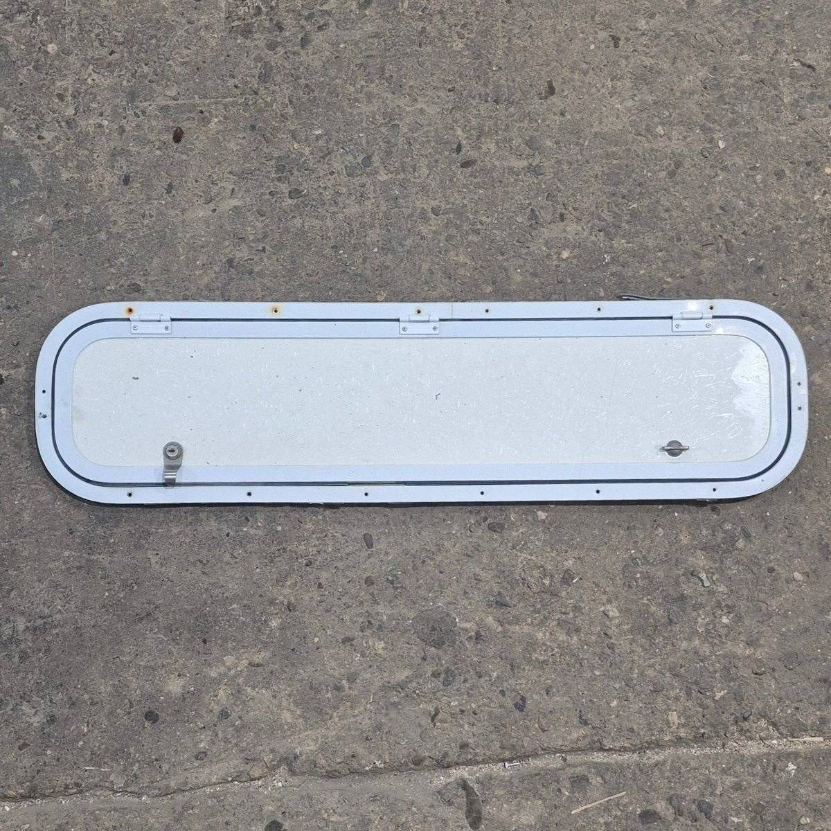 Used Radius Cornered Cargo Door - 37 7/8" X 8 7/8" X 1/2" - White Trim