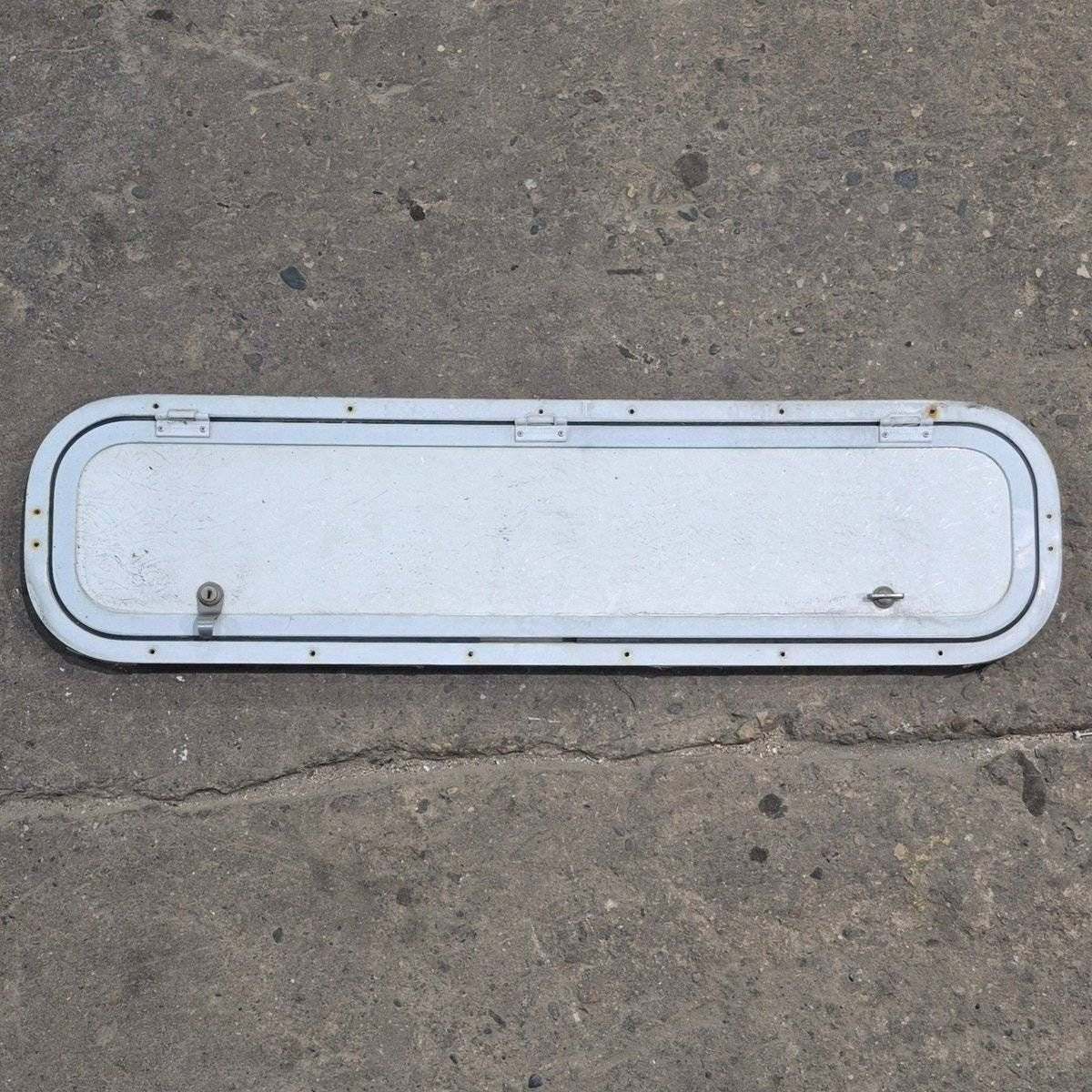 Used Radius Cornered Cargo Door - 37 7/8" X 8 7/8" X 1/2" - White Trim