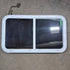 Used White Radius Emergency Opening Window - 42 5/8" X 24 3/8" X 1 7/8" - Black Window