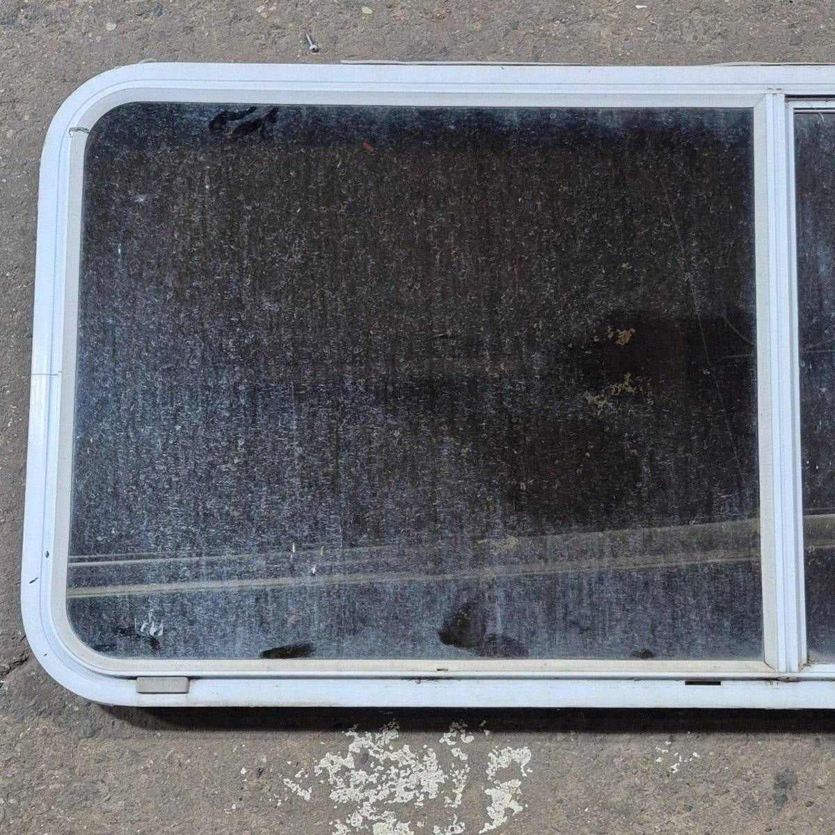 Used White Radius Opening Window - 57 1/4" X 24 1/2" X 2" - Photo 2