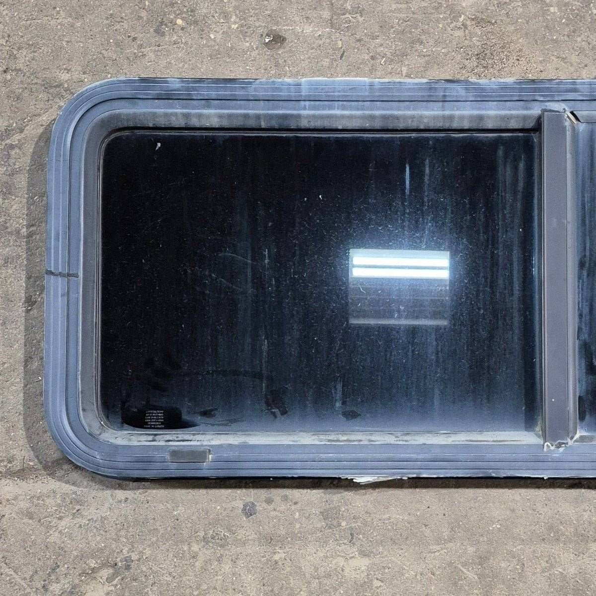 Used Black Radius Opening Window - 47 1/2" X 17 1/2" X 1 7/8" - Photo 2