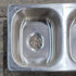 Used Stainless Steel Double Kitchen Sink - 25 1/8" X 13 1/8" - Photo 2