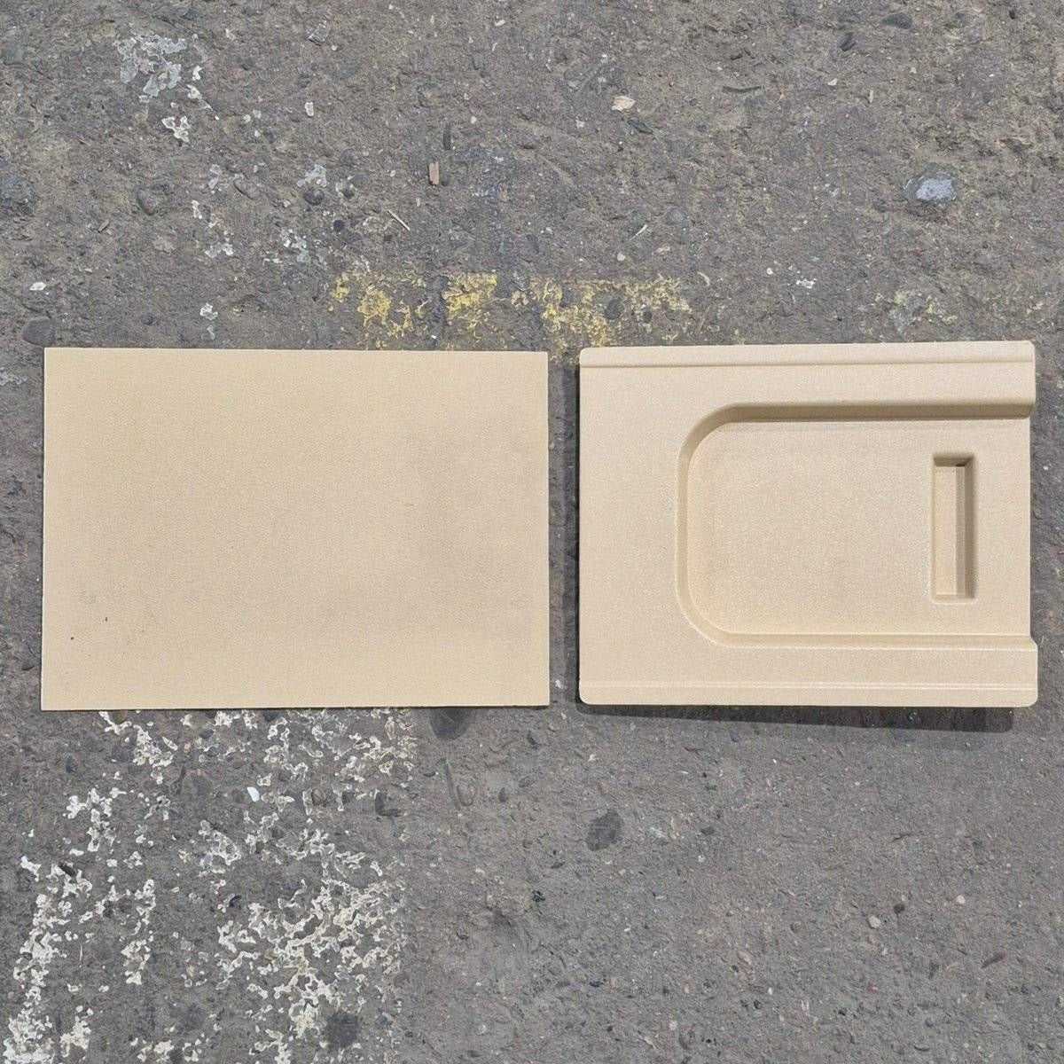 Used Screen Door Slide Panel Set, Beige - 11 1/4