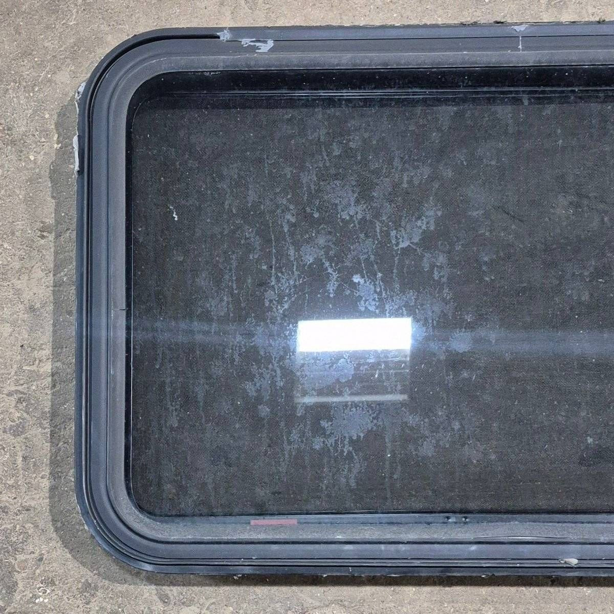Used Black Radius Emergency Opening Window - 35 1/8" X 21 1/4" X 1 7/8" - Photo 2
