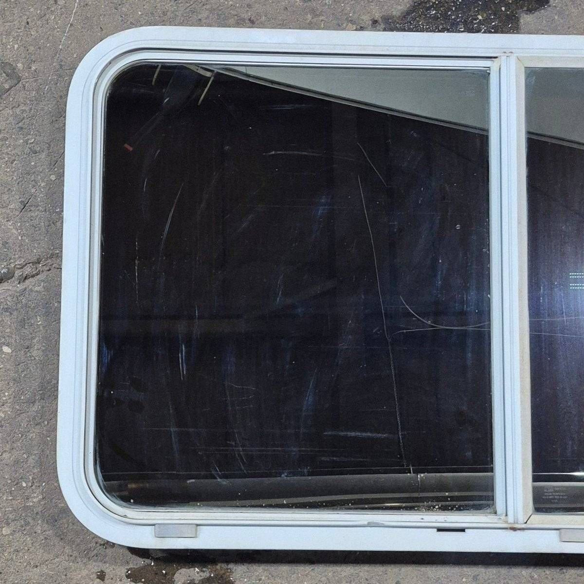 Used White Radius Opening Window - 42 5/8" X 24 3/8" X 1 7/8" - Photo 2