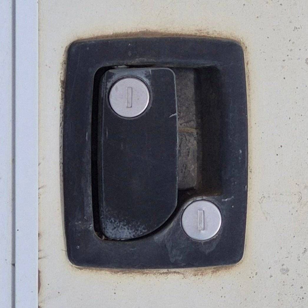 Used Radius Storage/ Teardrop Trailer Entry Door - 43 1/2
