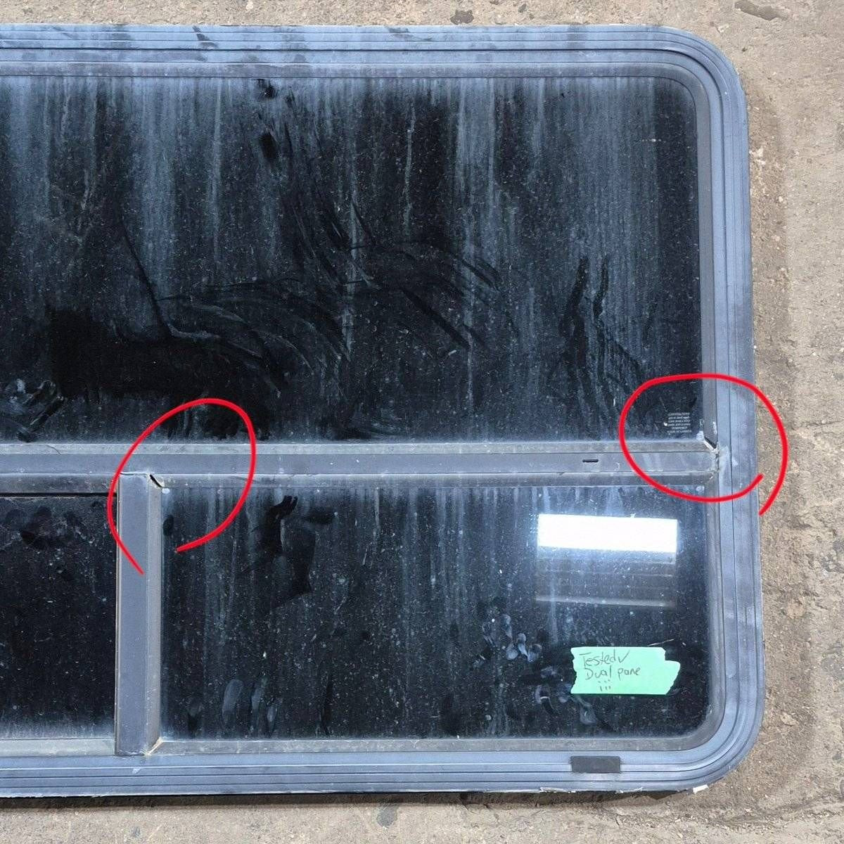 Used Black Radius Opening Window - 48