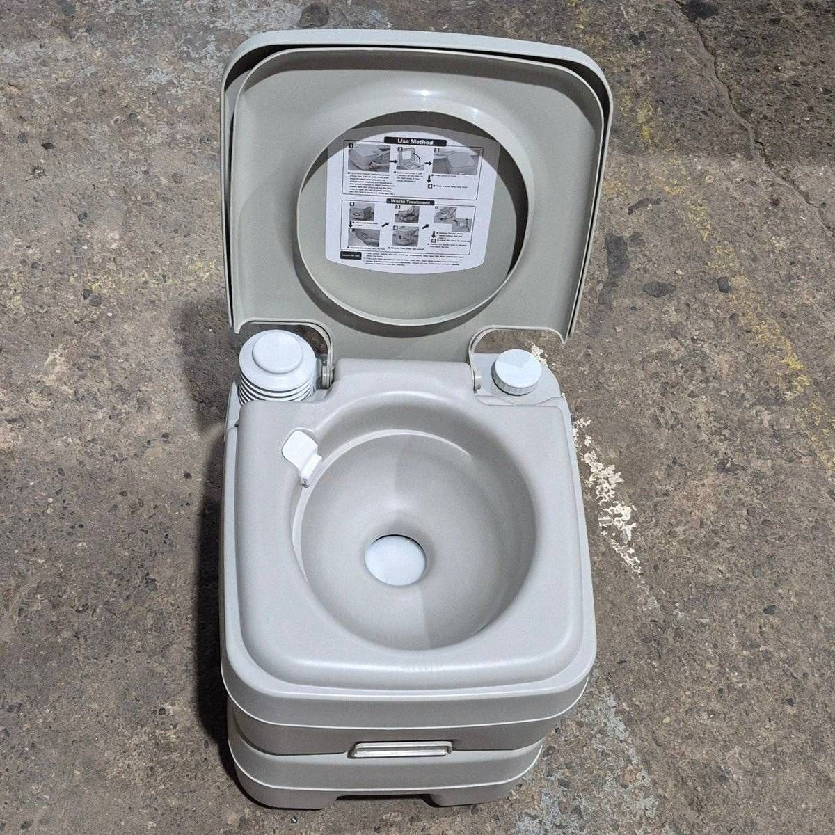 Complete RV Pro Portable Toilet, Hand Pump Flush, 20 L (5.3 Gal), Grey -  N35Z515 - Photo 3