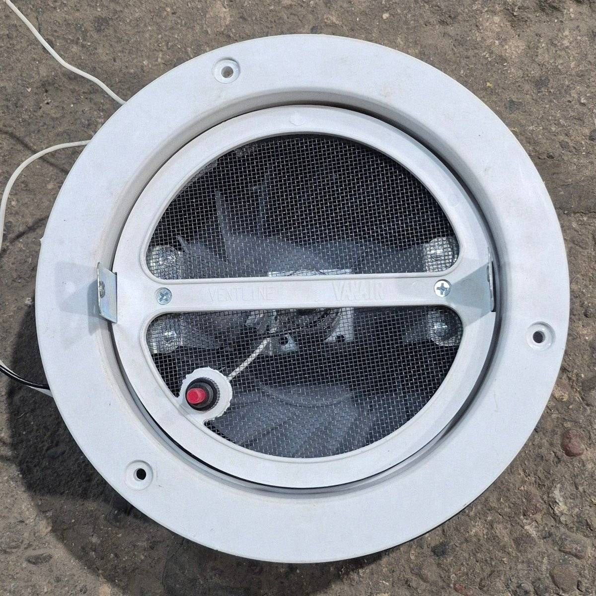 Used Complete Ventline Fan Vent, 12V, 6.5 X 6.5 X 1.5 - Vanair , VP - Photo 3