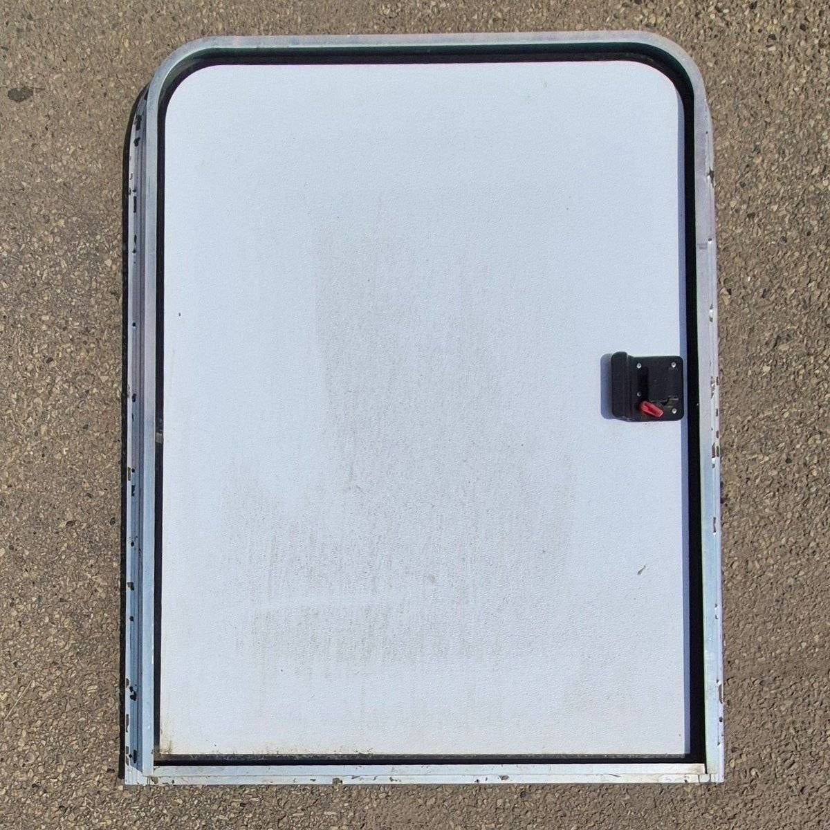 Used Radius Storage/ Teardrop Trailer Entry Door - 35 5/8" X 47 1/2" X 2" - Photo 3