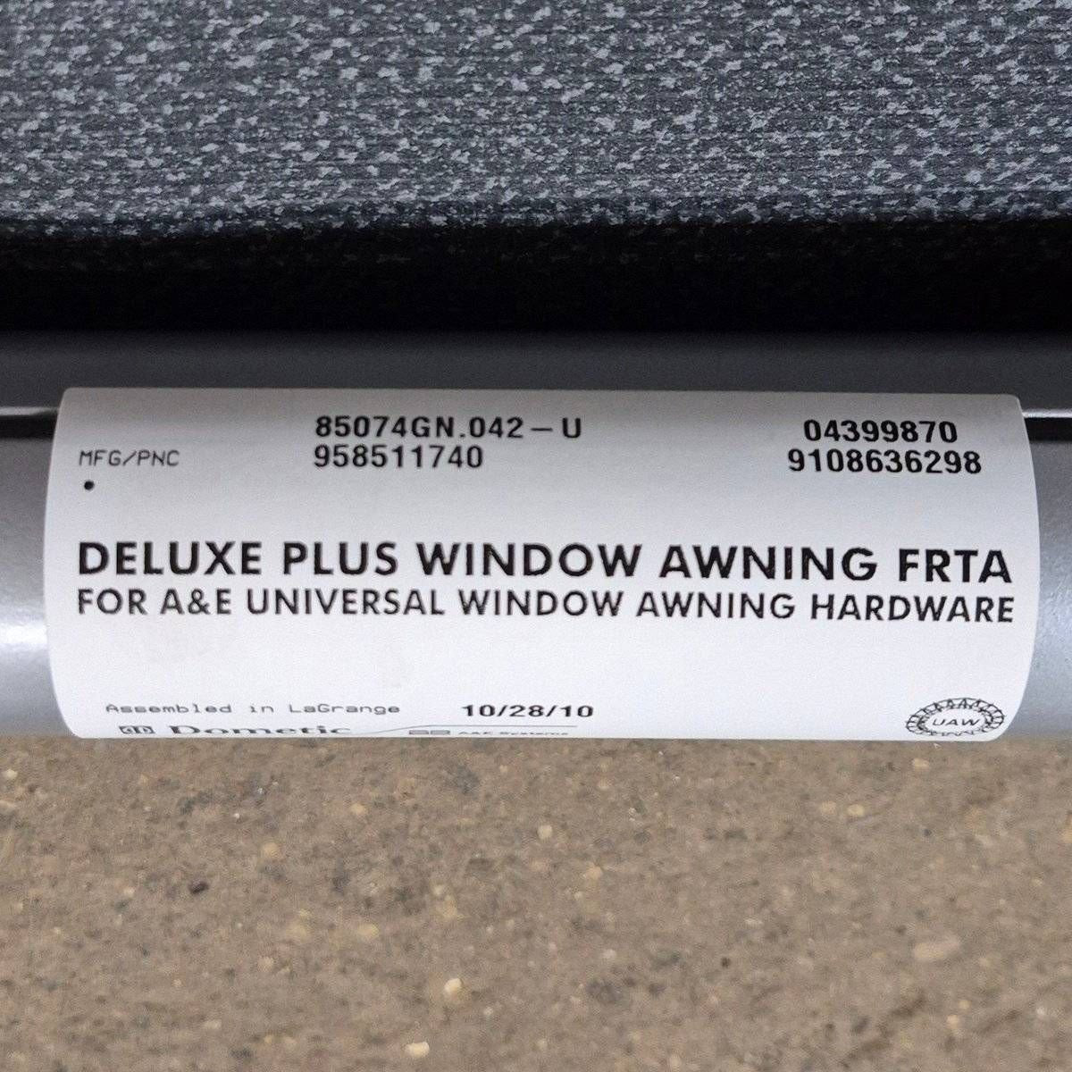Used Dometic/ A&E Deluxe Plus Window Awning, Black Hardware, 3' - 85074GN.042 - Photo 3